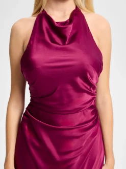Hey Kyla Damen Abendkleid in fuchsia - Ärmel: ohne Arm