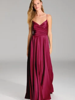 Hey Kyla Damen Abendkleid in himbeer - Ärmel: ohne Arm