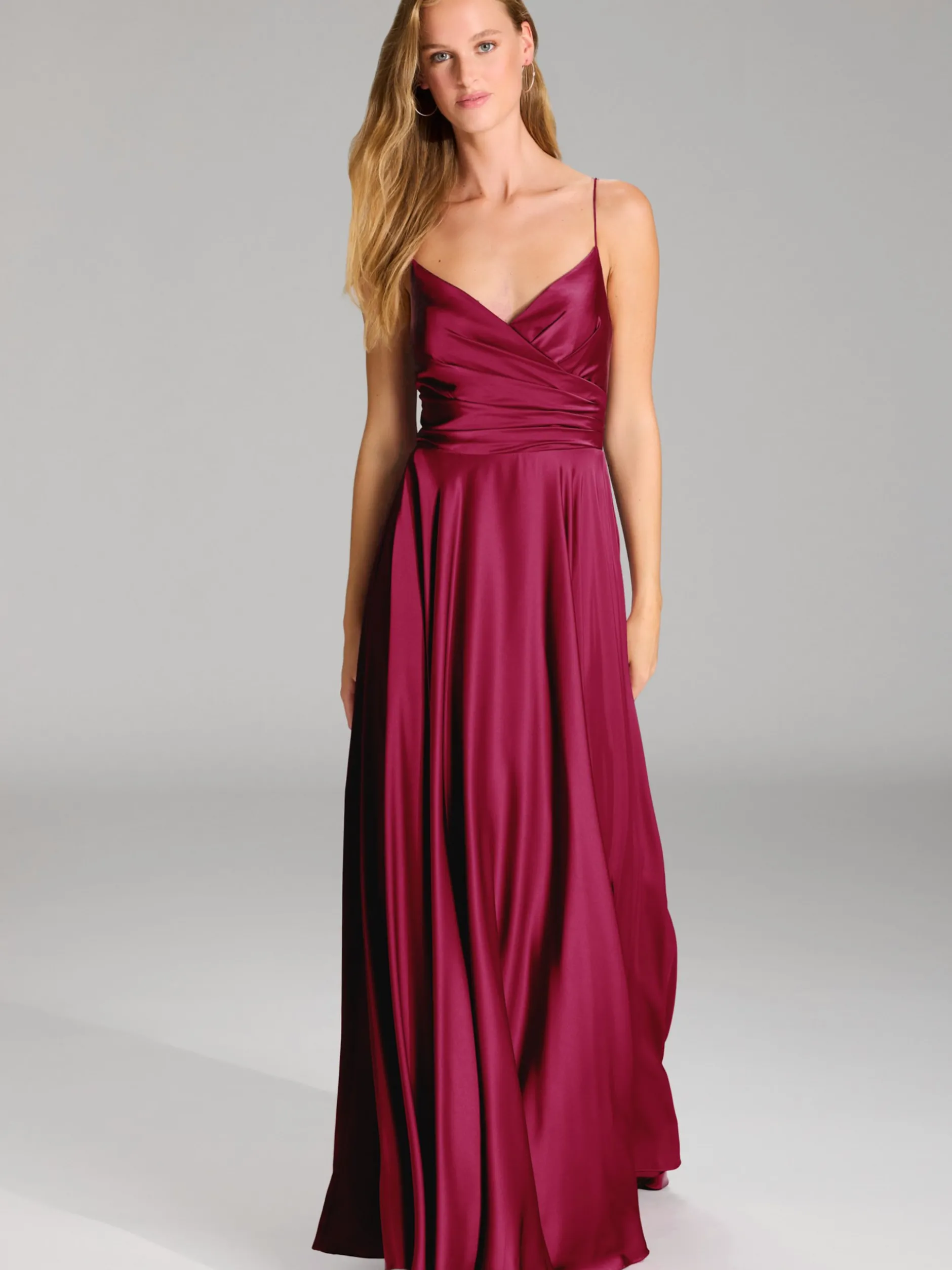 Hey Kyla Damen Abendkleid in himbeer - Ärmel: ohne Arm