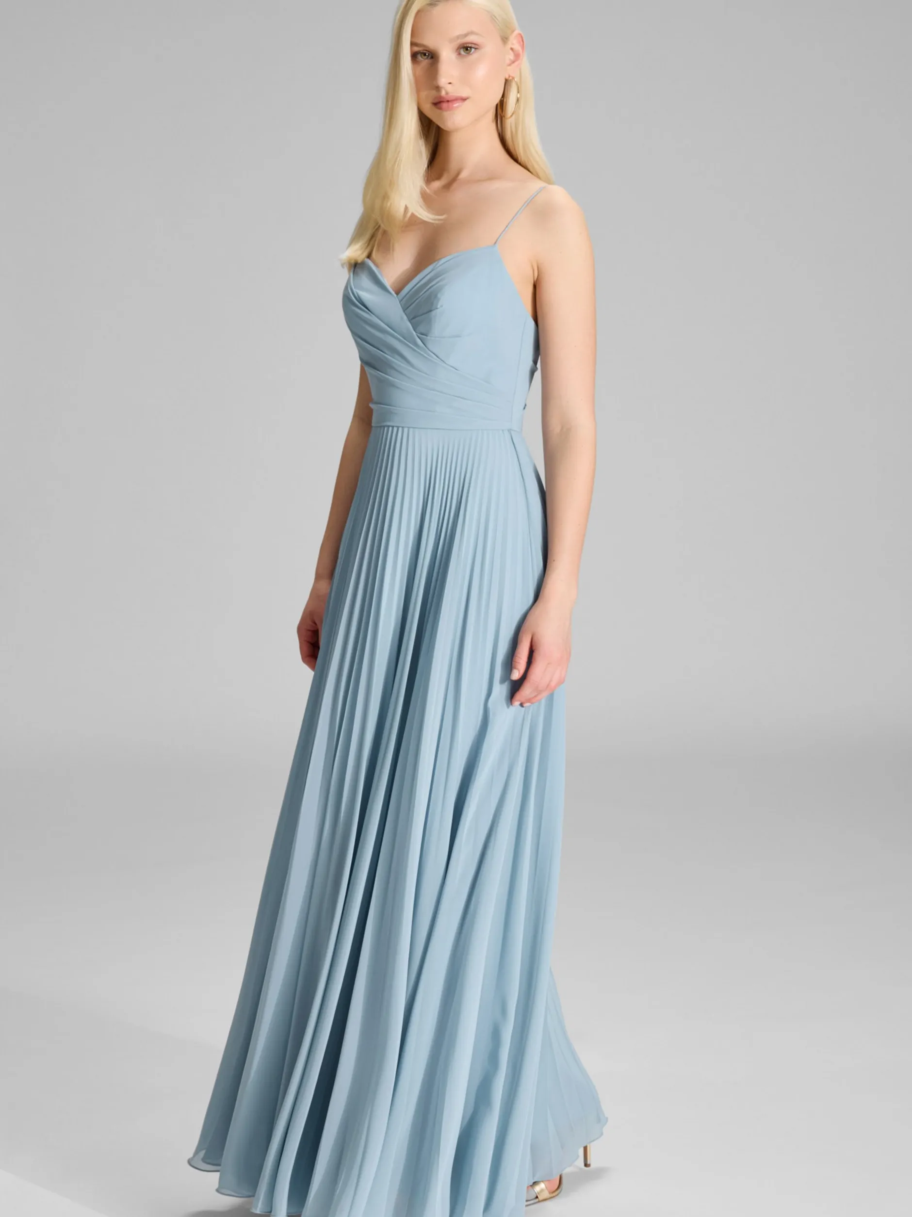 Hey Kyla Damen Abendkleid in hellblau - Länge: lang