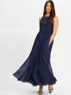 Hey Kyla Damen Abendkleid in marine - Ärmel: ohne Arm