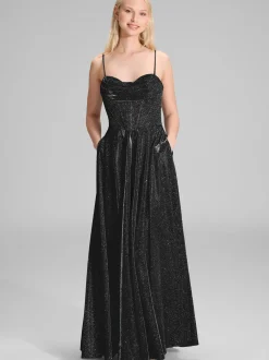 Hey Kyla Damen Abendkleid in schwarz - Ärmel: ohne Arm