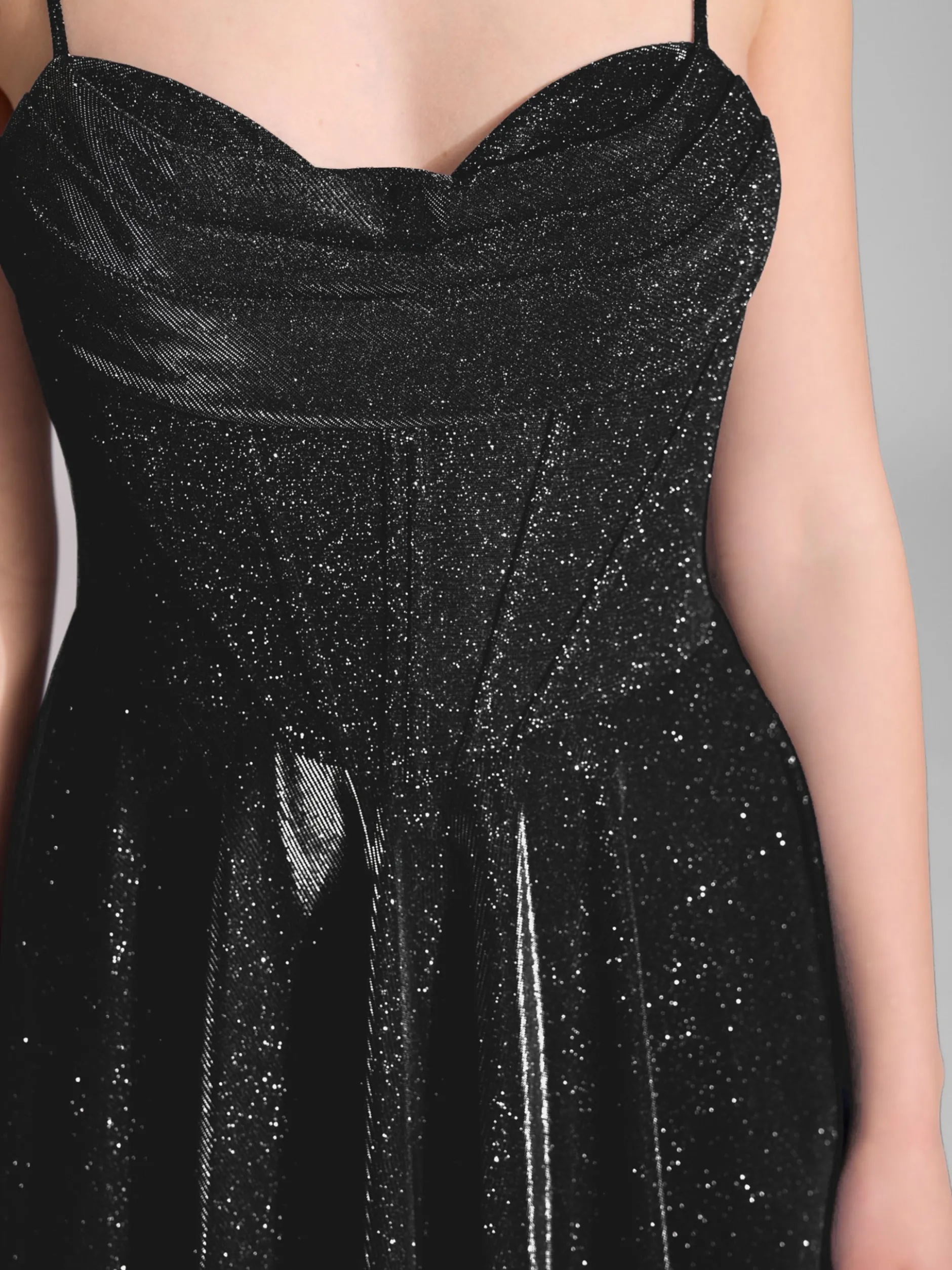 Hey Kyla Damen Abendkleid in schwarz - Ärmel: ohne Arm