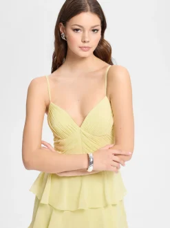 Hey Kyla Damen Abendkleid in vanille - Ärmel: ohne Arm