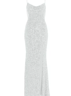 Hey Kyla Damen Abendkleid in weiß - Ärmel: ohne Arm