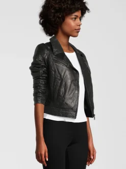 HIS Damen Lederjacke - SABIA in schwarz