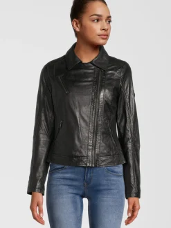 HIS Damen Lederjacke - SABINA in schwarz