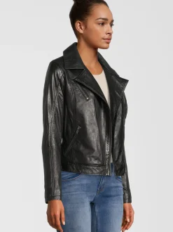 HIS Damen Lederjacke - SABINA in schwarz