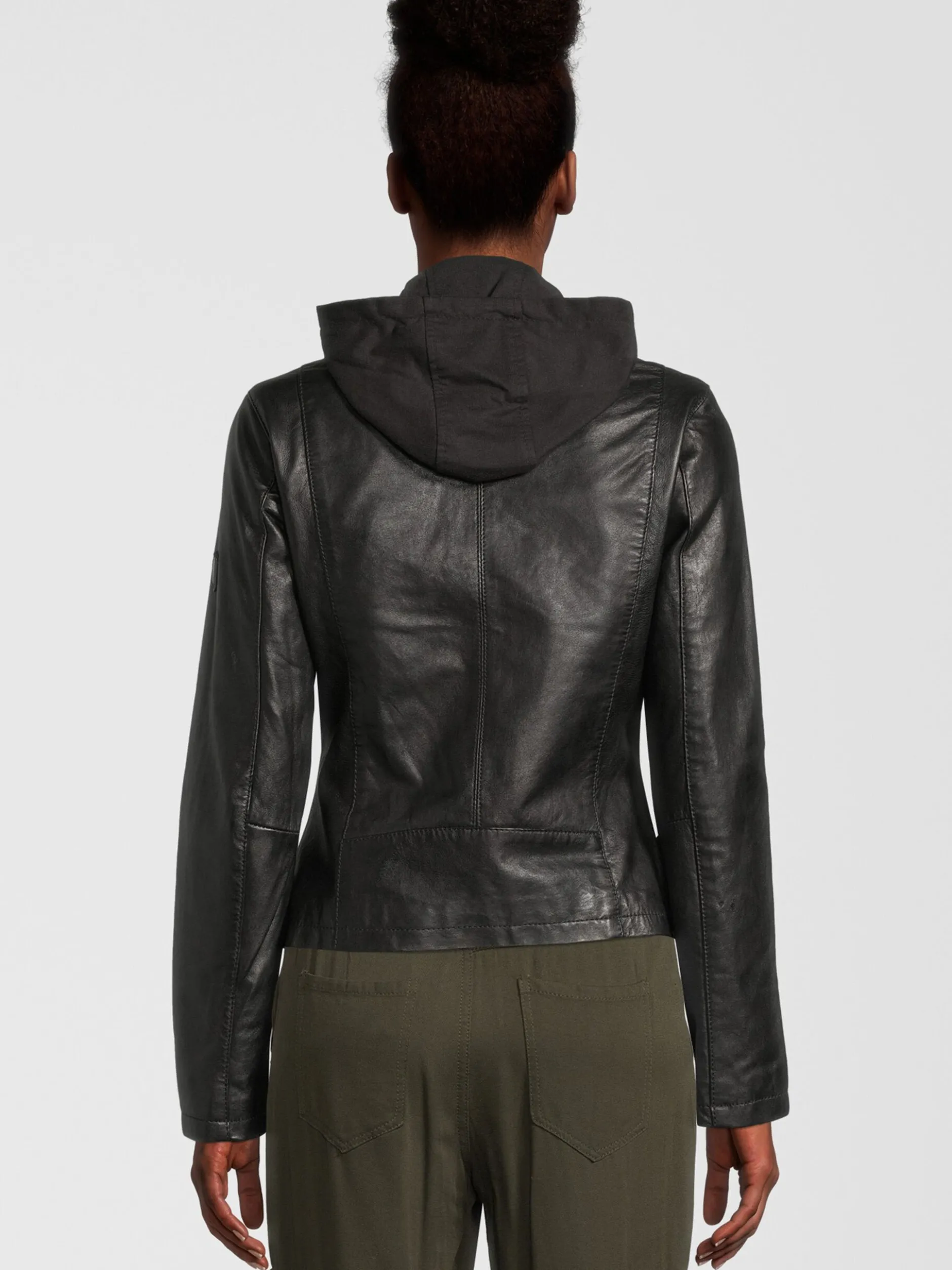 HIS Damen Lederjacke - SABRINA in schwarz