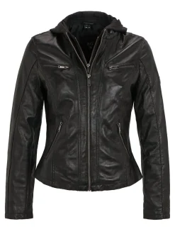 HIS Damen Lederjacke - SABRINA in schwarz