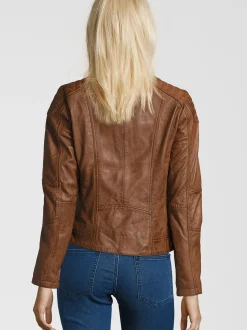 HIS Damen Lederjacke - SALINA in cognac