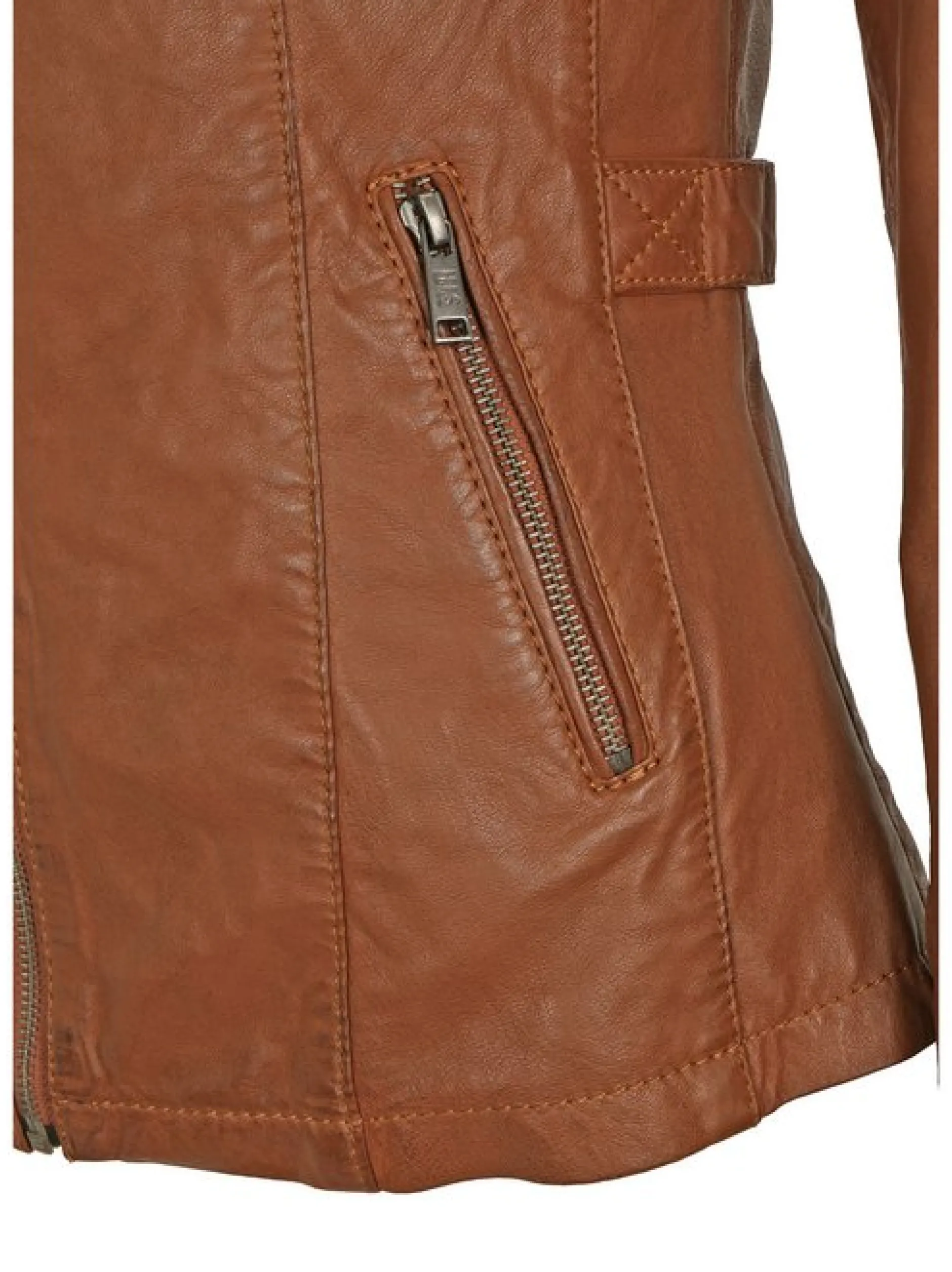 HIS Damen Lederjacke - SCARLET in cognac