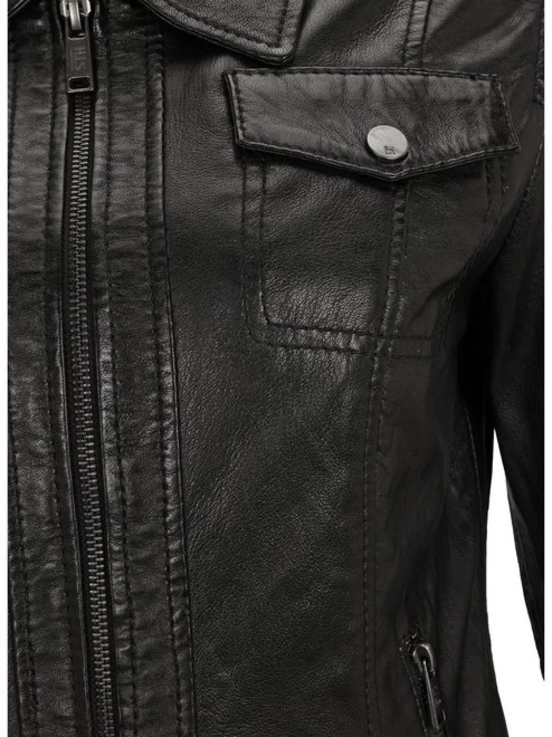 HIS Damen Lederjacke - SINA in schwarz