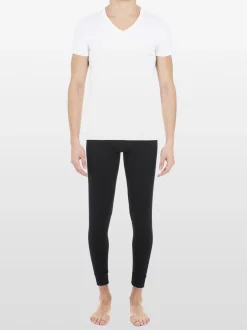 HOM Herren V-Shirt - Supreme Cotton in weiß