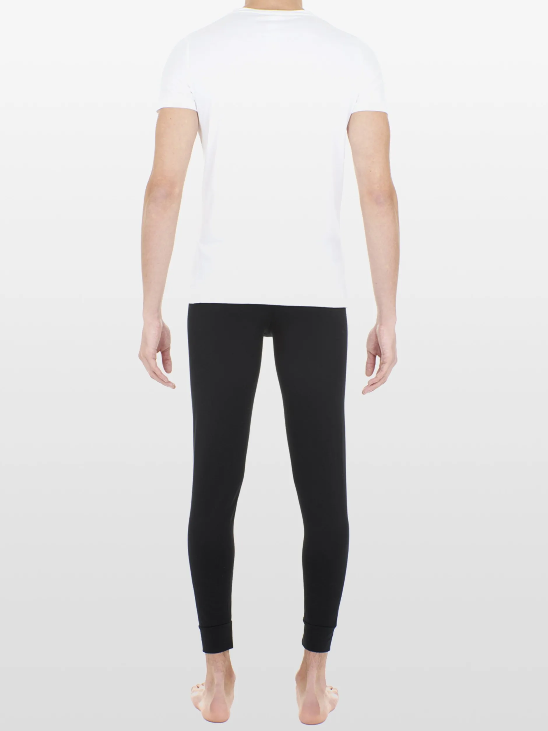 HOM Herren V-Shirt - Supreme Cotton in weiß