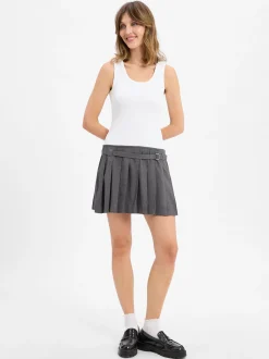 HUGO BLUE Damen Sommerkleid - Norila in weiß grau