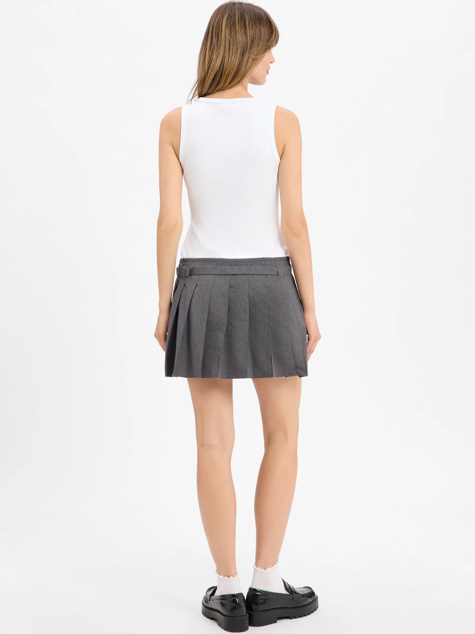 HUGO BLUE Damen Sommerkleid - Norila in weiß grau