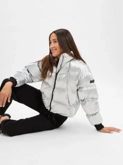 HUGO BLUE Damen Steppjacke - Fiorella-1_B in silber