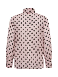 HUGO Damen Bluse in rosa - Ausschnitt: Hemdblusenkragen