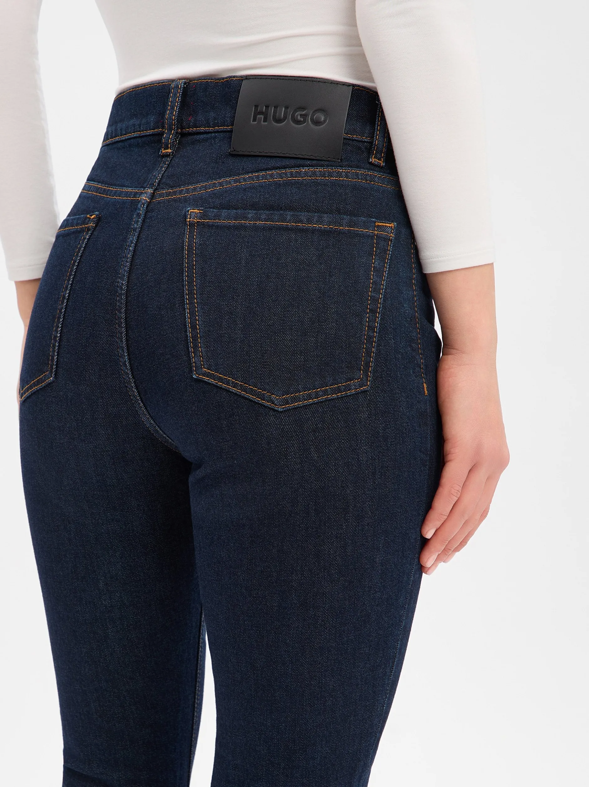 HUGO Damen Flared Jeans - Geflare in marine