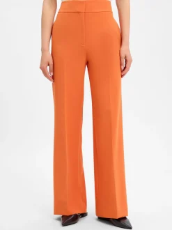 HUGO Damen Hose - Himia in orange - Länge: lang
