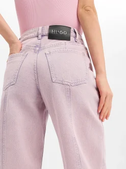 HUGO Damen Jeans - Gimine in rosa lila - Länge: lang