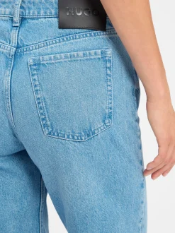HUGO Damen Jeans in light stone - Länge: lang