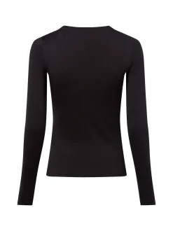 HUGO Damen Langarmshirt - Dasiia in schwarz