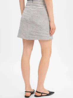 HUGO Damen Minirock - Ralinea in schwarz ecru