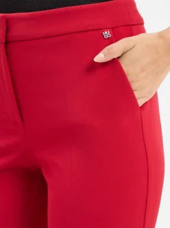 HUGO Damen Stoffhose - Hagonia in rot - Länge: lang