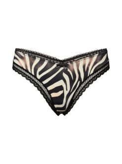 HUGO Damen String - Thong Unique in schwarz beige