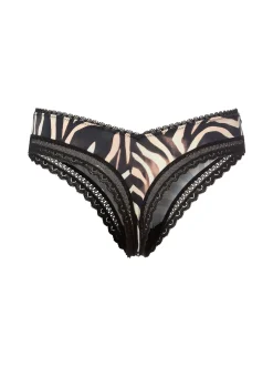 HUGO Damen String - Thong Unique in schwarz beige