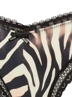 HUGO Damen String - Thong Unique in schwarz beige