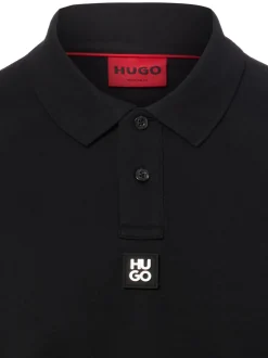 HUGO Herren Poloshirt - Deabono in schwarz
