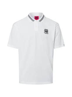 HUGO Herren Poloshirt - Dodac RB in weiß grau