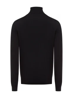 HUGO Herren Strickpullover aus Schurwolle - San Thomas in schwarz