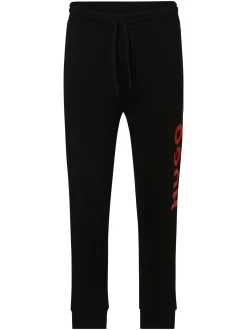 HUGO Herren Sweathose - Dutschi in schwarz rot