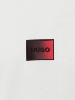 HUGO Herren T-Shirt - Danotie in weiß - Ärmel: kurzarm