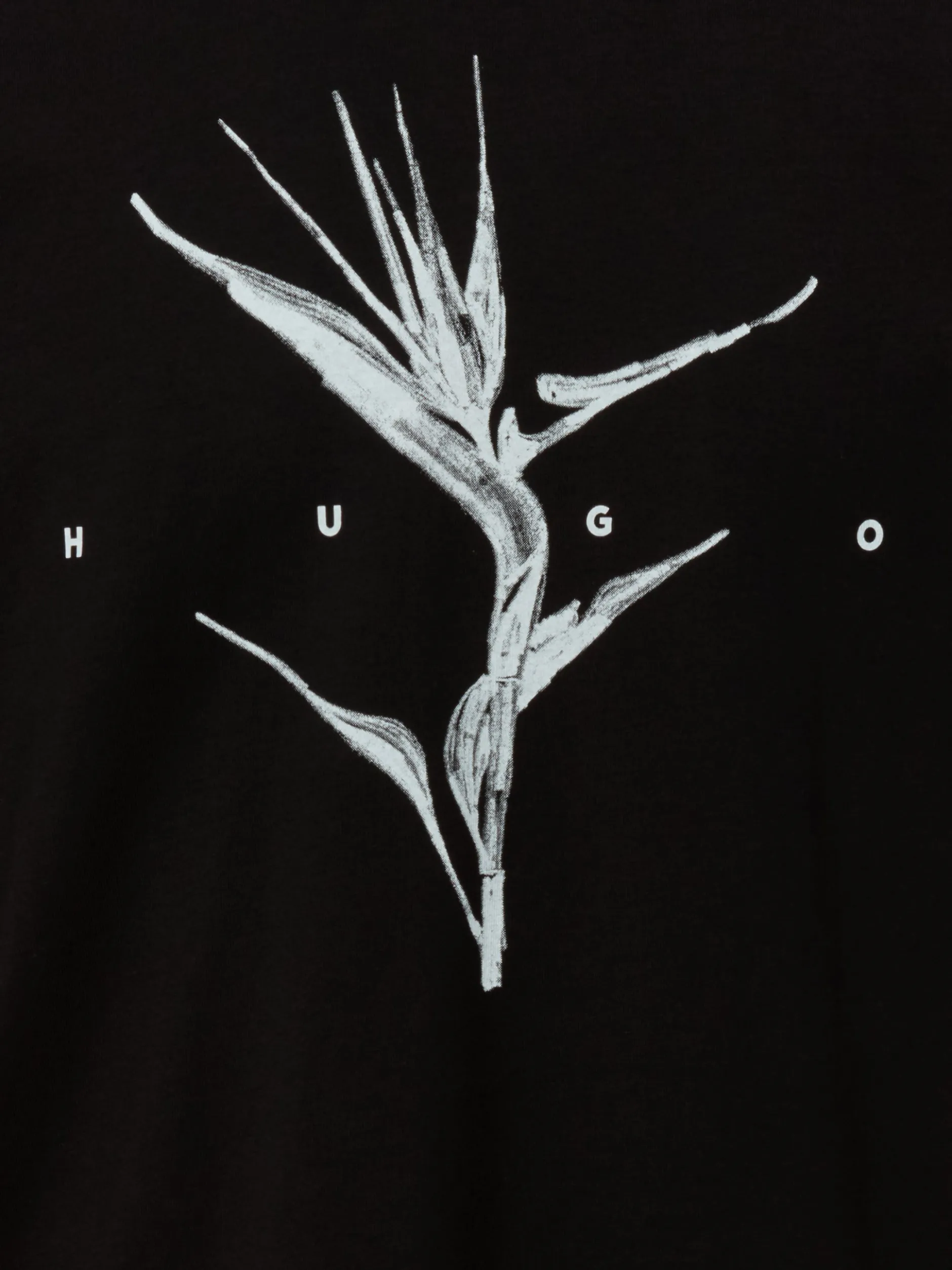 HUGO Herren T-Shirt - Darise in schwarz weiß
