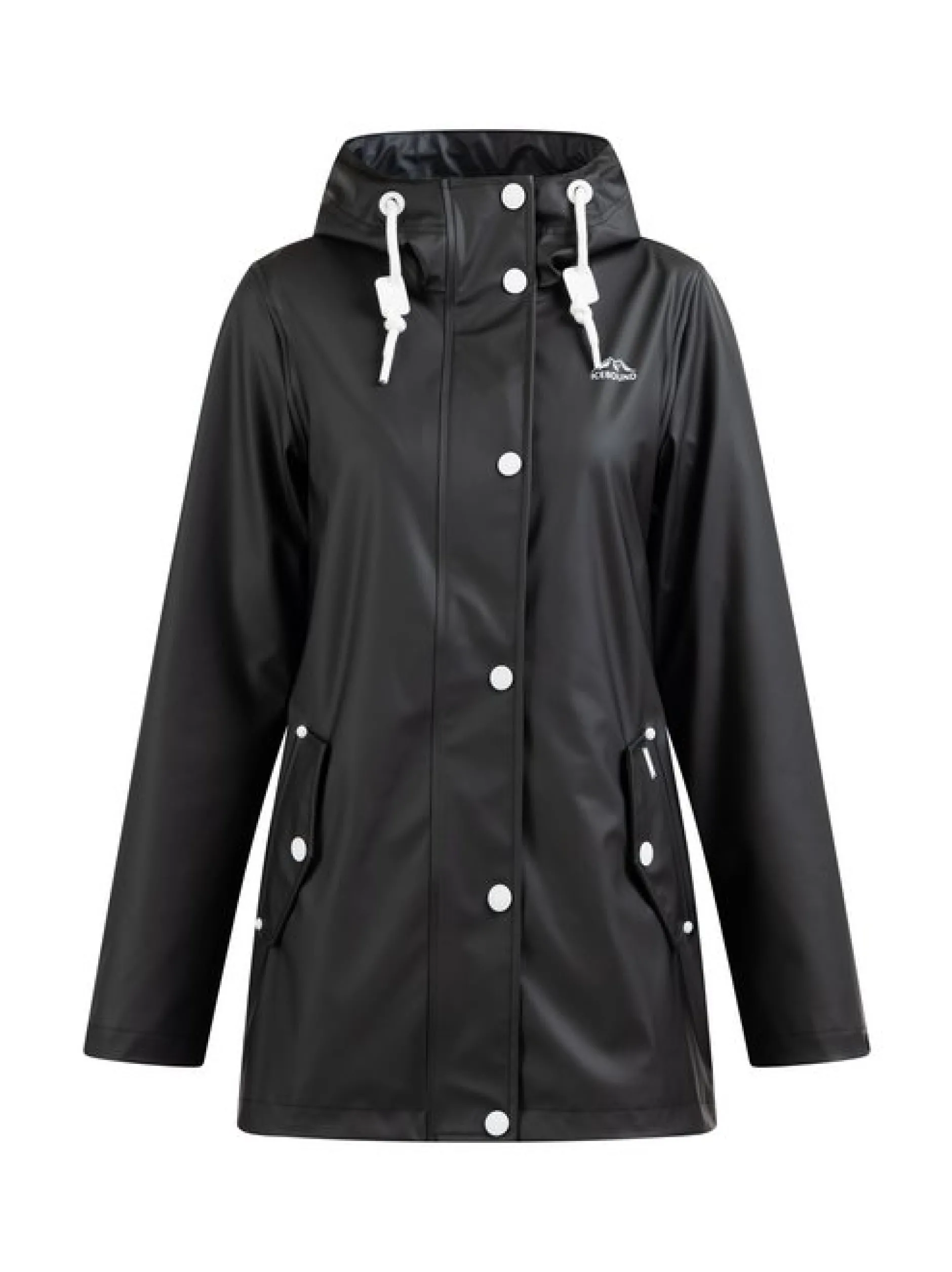 ICEBOUND Damen Regenjacke in schwarz