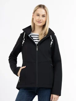 ICEBOUND Damen Softshelljacke in schwarz