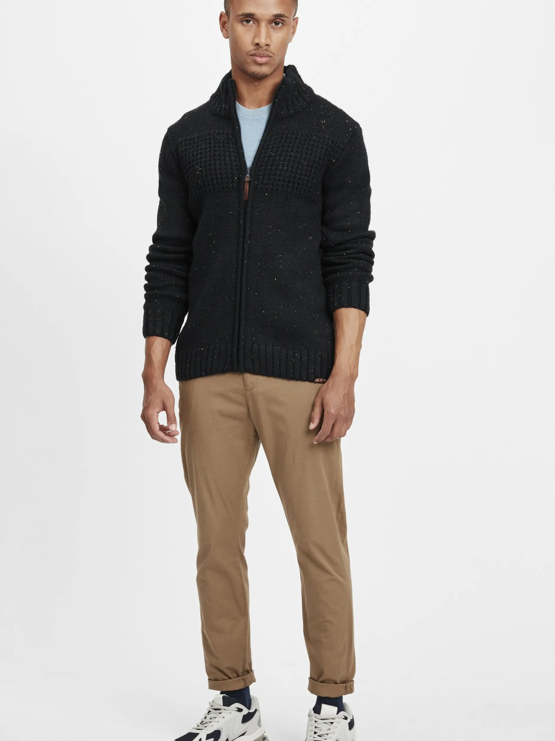 Indicode Herren Cardigan - IDBergen in schwarz