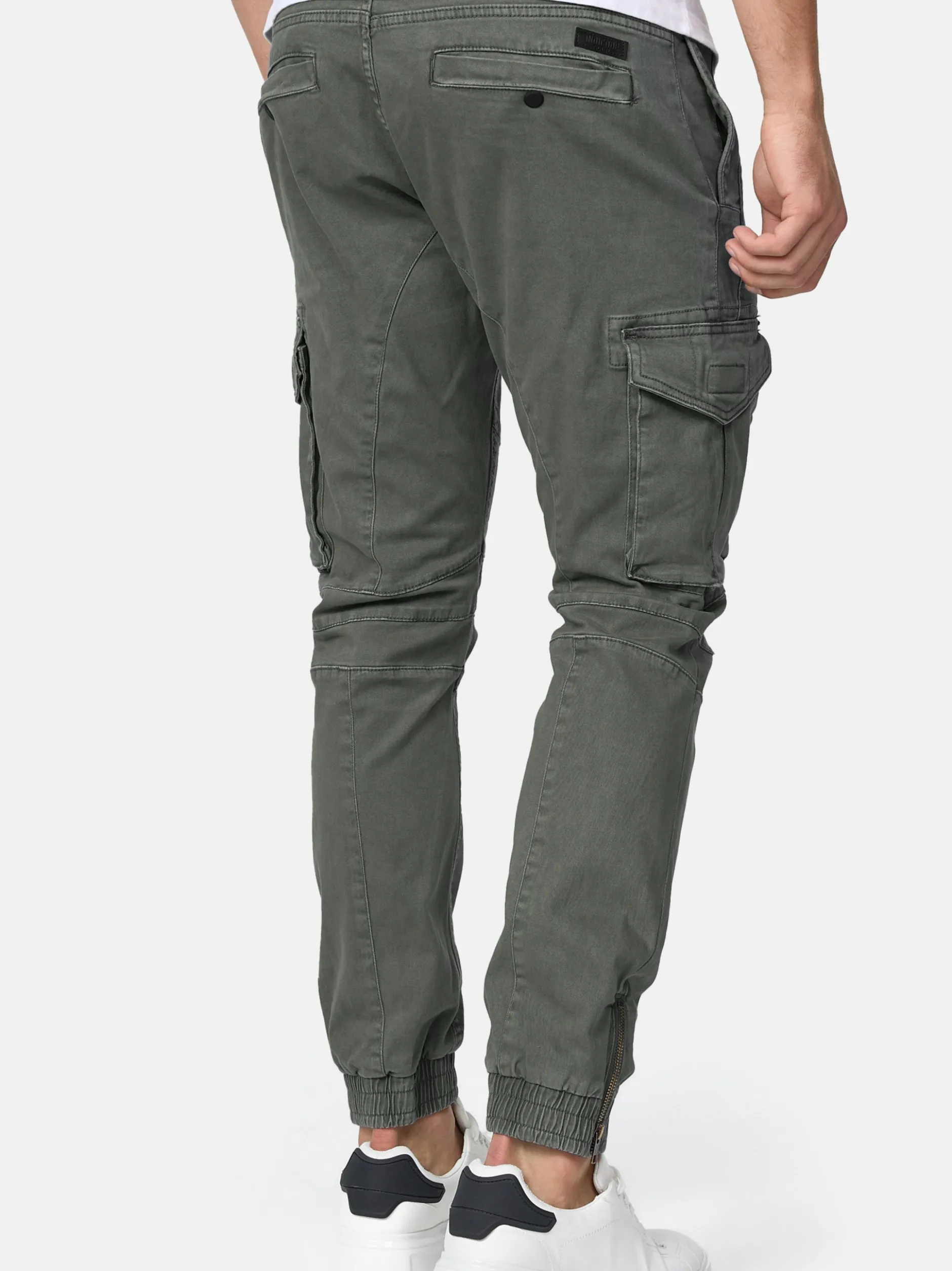 Indicode Herren Cargohose - Alex in grau