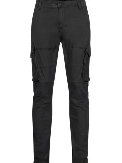 Indicode Herren Cargohose - Alex in schwarz