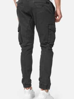 Indicode Herren Cargohose - Alex in schwarz
