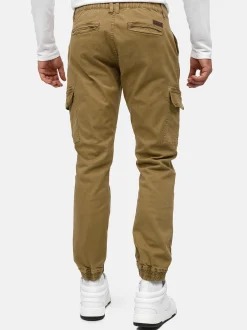 Indicode Herren Cargohose - August in camel