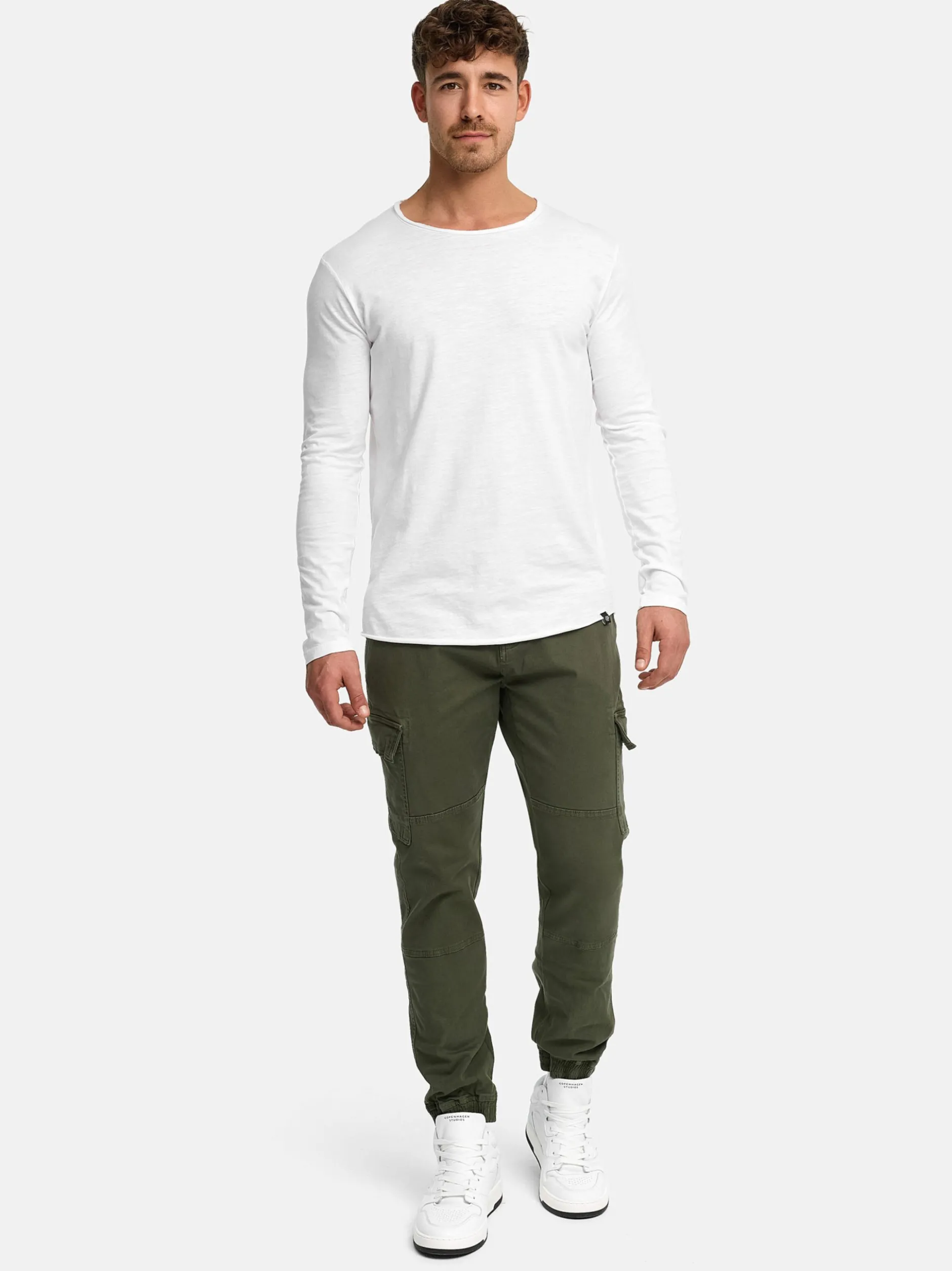 Indicode Herren Cargohose - August in khaki