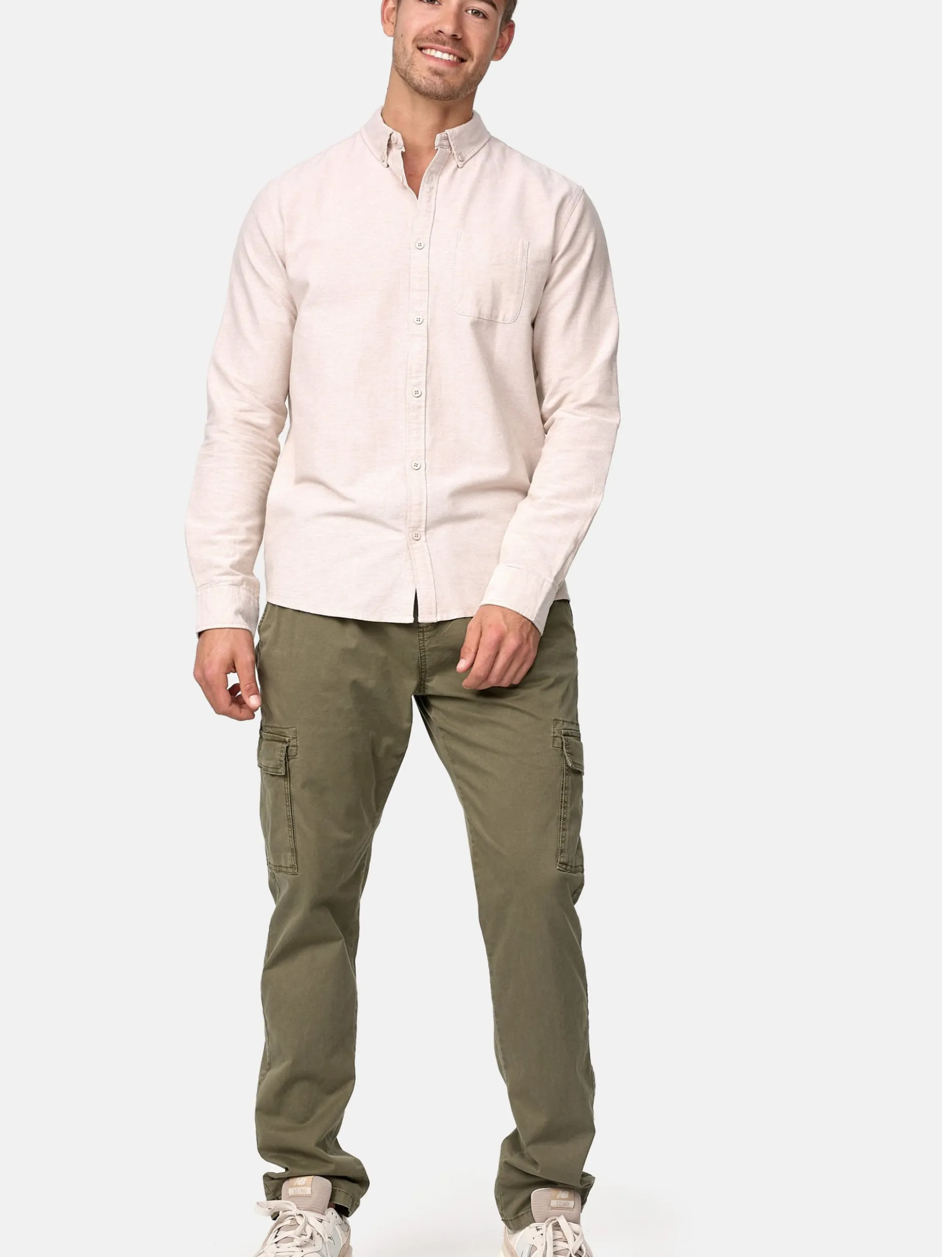 Indicode Herren Cargohose - Broadwick in khaki