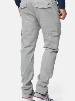 Indicode Herren Cargohose - Broadwick in hellgrau grau
