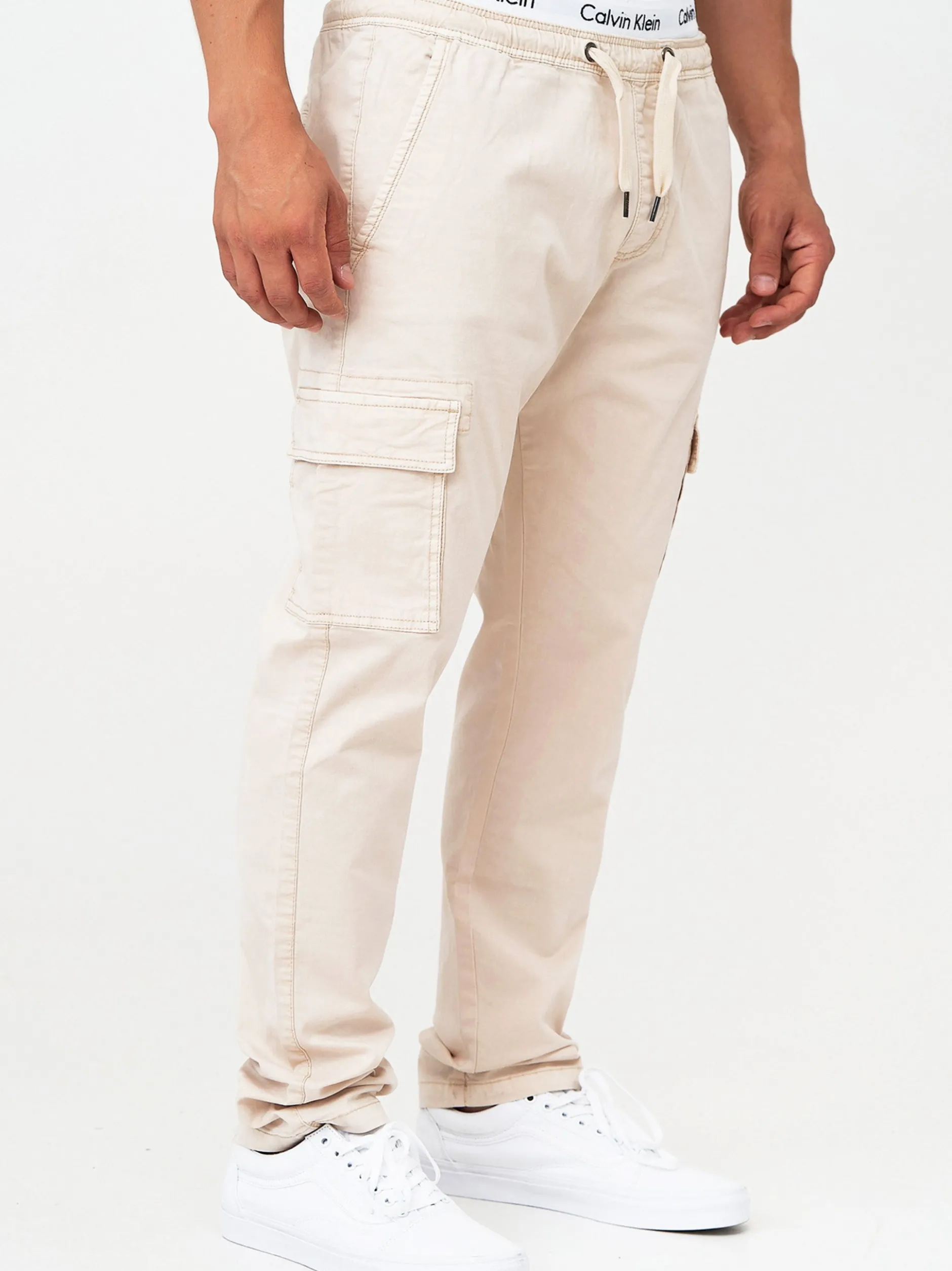Indicode Herren Cargohose - Broadwick in hellgrau grau